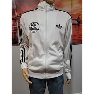 Adidas Size M Track Jacket , wiz khalifa germany 2012 White Black Full Zip #WM1